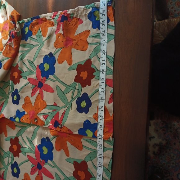 ASOS Design Bold Floral Top, Orange, Blue, Green, Size 1X - Picture 13 of 15